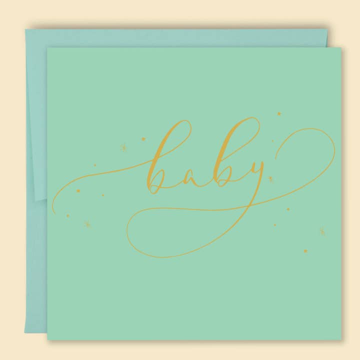 Baby Constellations Card Mint Green - Wholesale for wholesale by Papernest