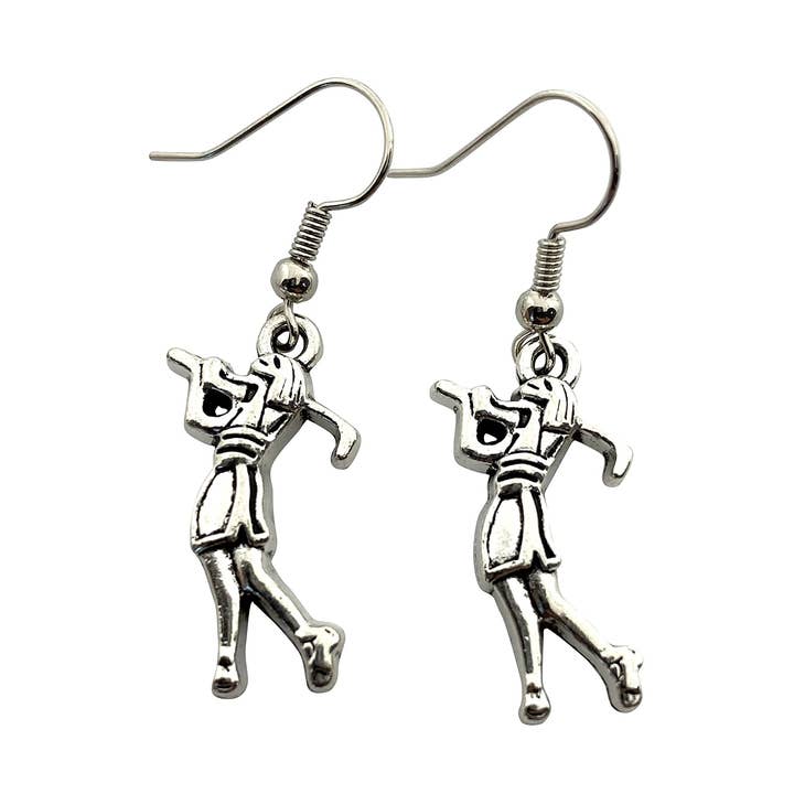 Golfer Jewelry for Girls - Gift for Teams - Athletic Earrings for wholesale by Our Little Charms