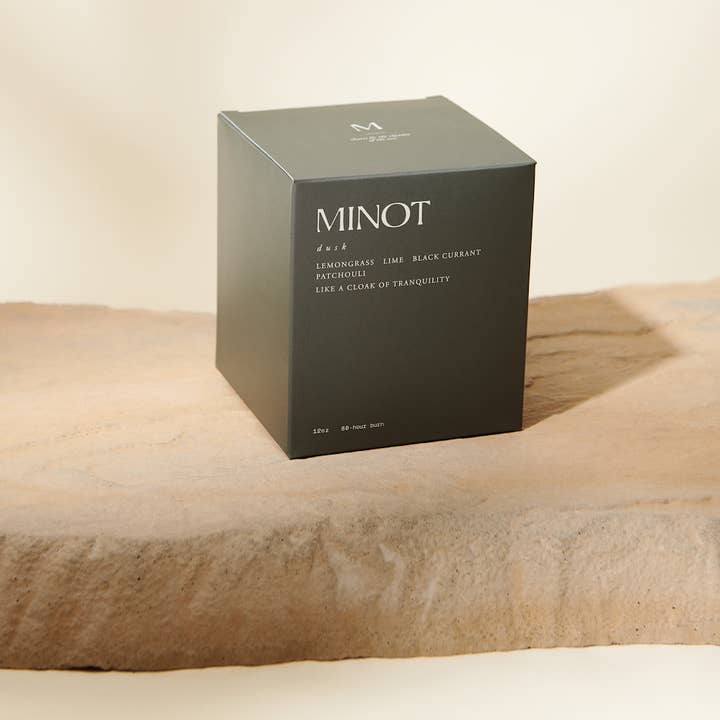 Minot - Wholesale Jar/filled candle - Dusk - Luxury Non-toxic Soy Candle, 12 oz.1