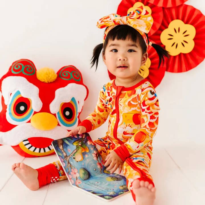 Dreambly Me - Wholesale Sleepsuit - Baby - Lion Dancers Convertible Baby Pajama2