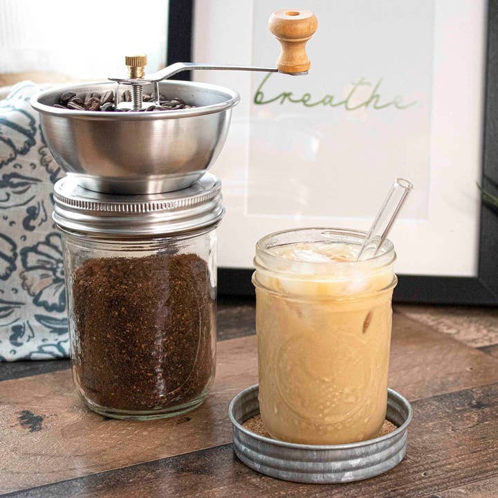 Mason Jar Lifestyle - Wholesale Coffee Grinder - Coffee and Spice Grinder Lid for Mason Jars2