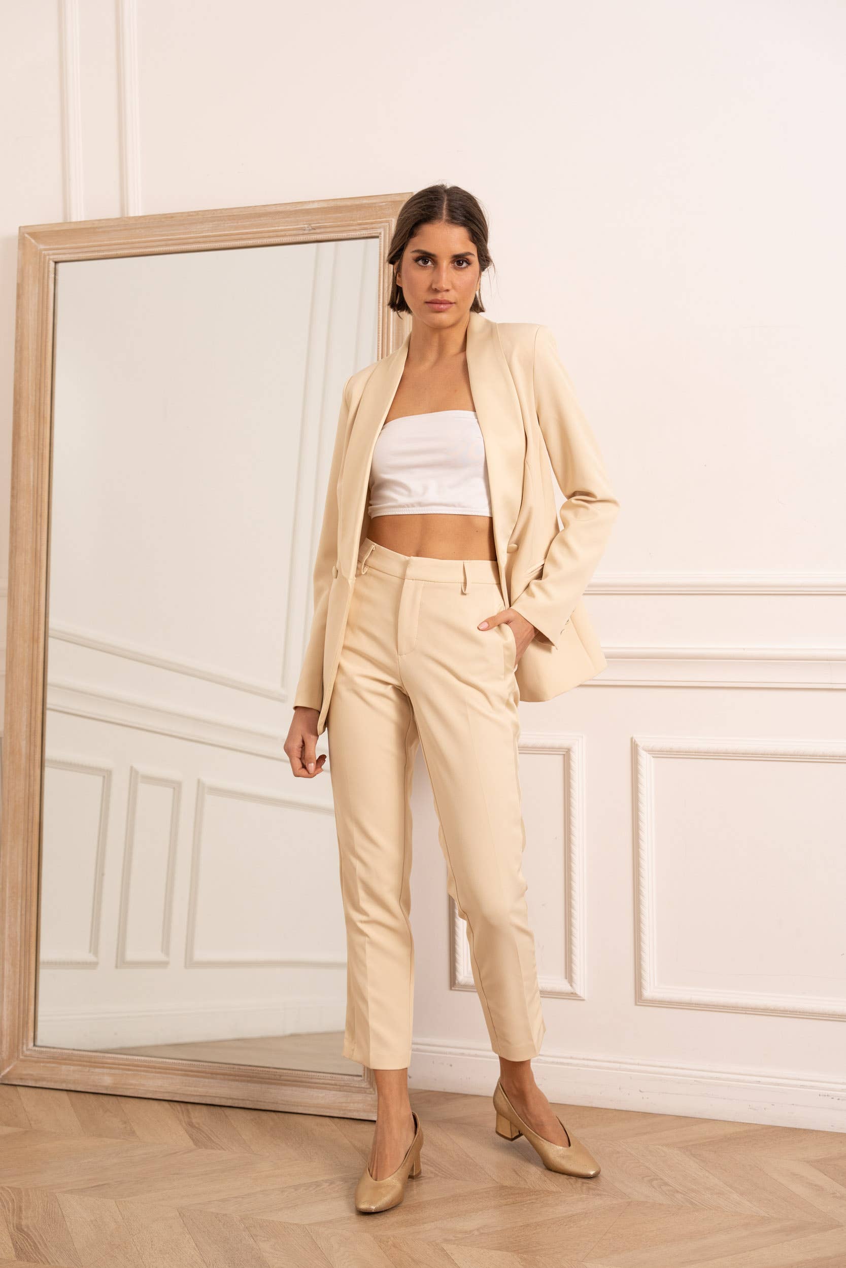 Attentif Paris – Engroshandel Habitjakke – til kvinder – Slim fit plain smokingjakke41