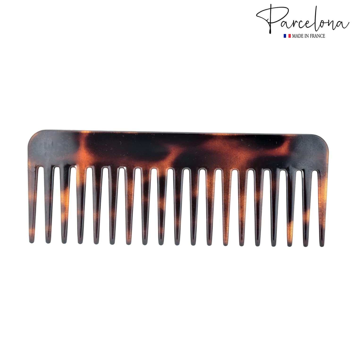 Parcelona – Großhandel Haarbürste/Kamm – Parcelona Französischer Breiter Entwirr-Kamm aus Zelluloid für Frauen und Mädchen1