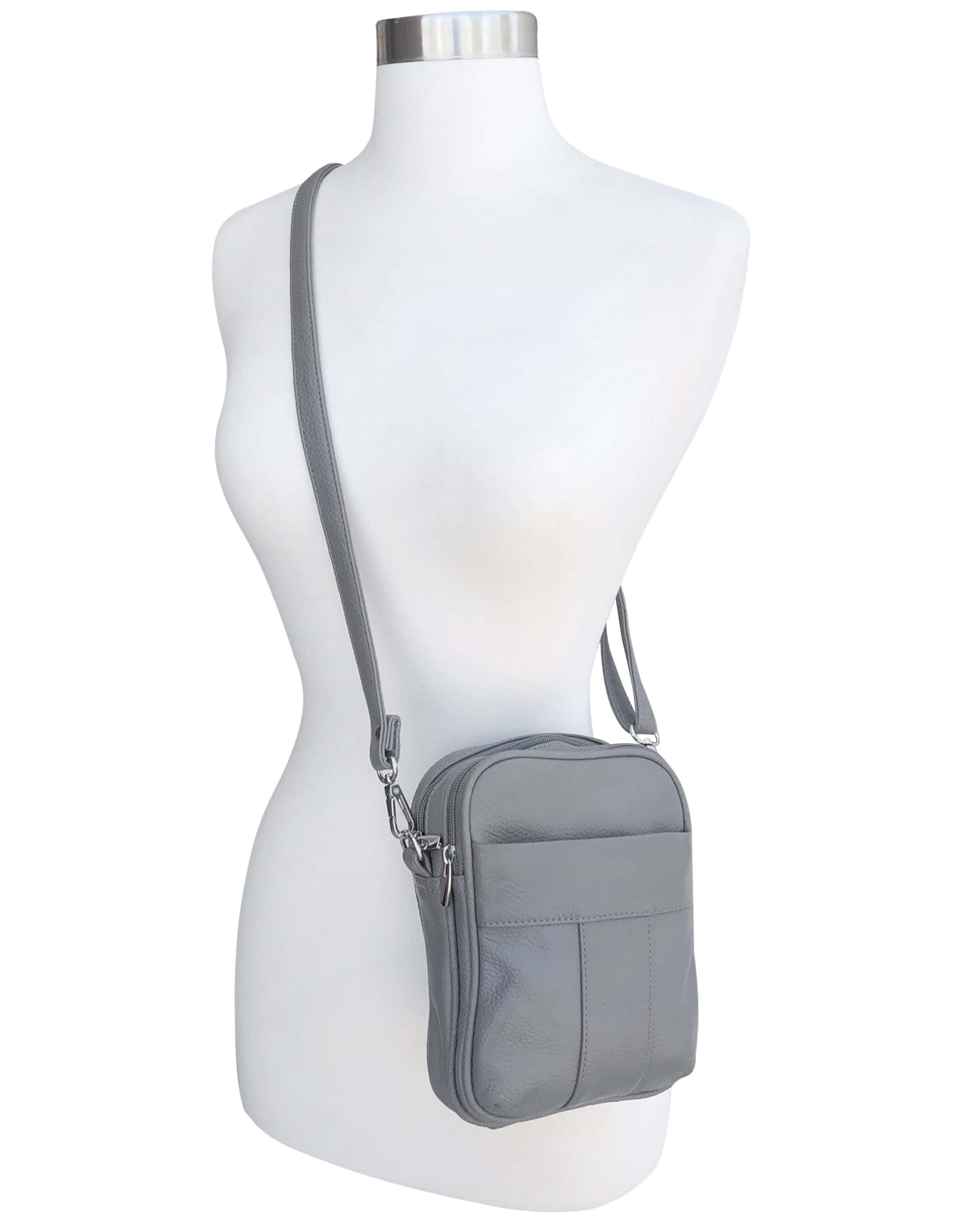 Roma Leathers, Inc. - Wholesale Crossbody Bag - Women's - W008 cowhide leather crossbody10