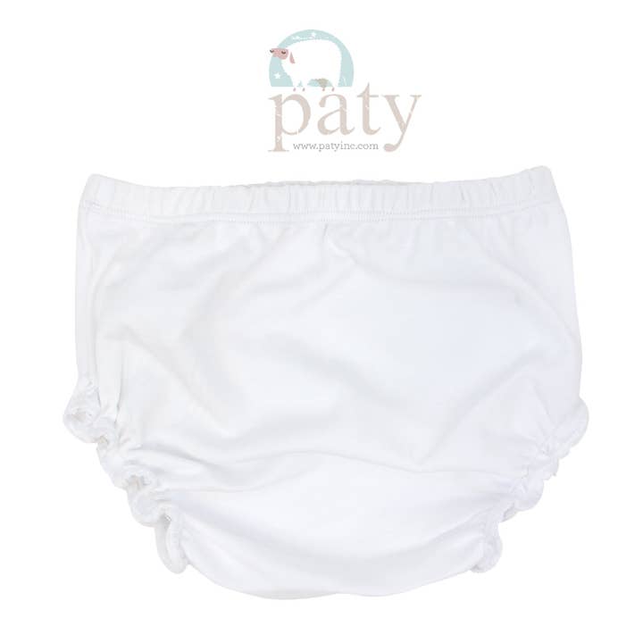 White Pima Diaper Cover for wholesale by Paty
