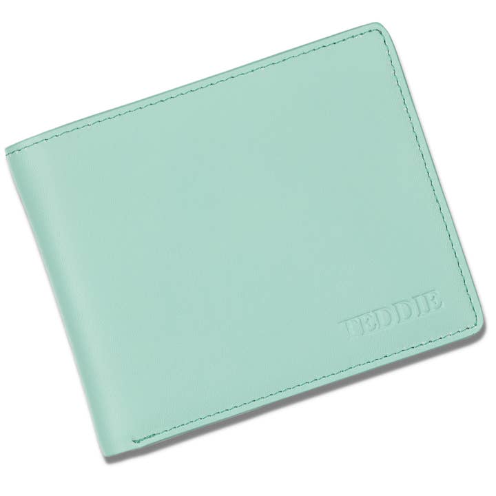 Luxury Mint Green Bifold Wallet for wholesale by Teddie London