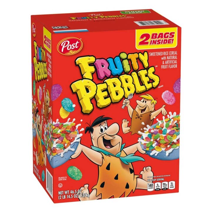 Majestic Wholesale - Vendita all'ingrosso Cereali - Cereali Fruity Pebbles, 38 oz. (Confezione da 2, sacchetti da 16 oz)