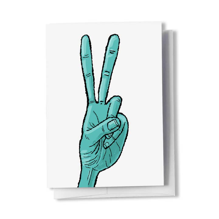 Peace Sign Card for wholesale by Brian Barber, Illustration