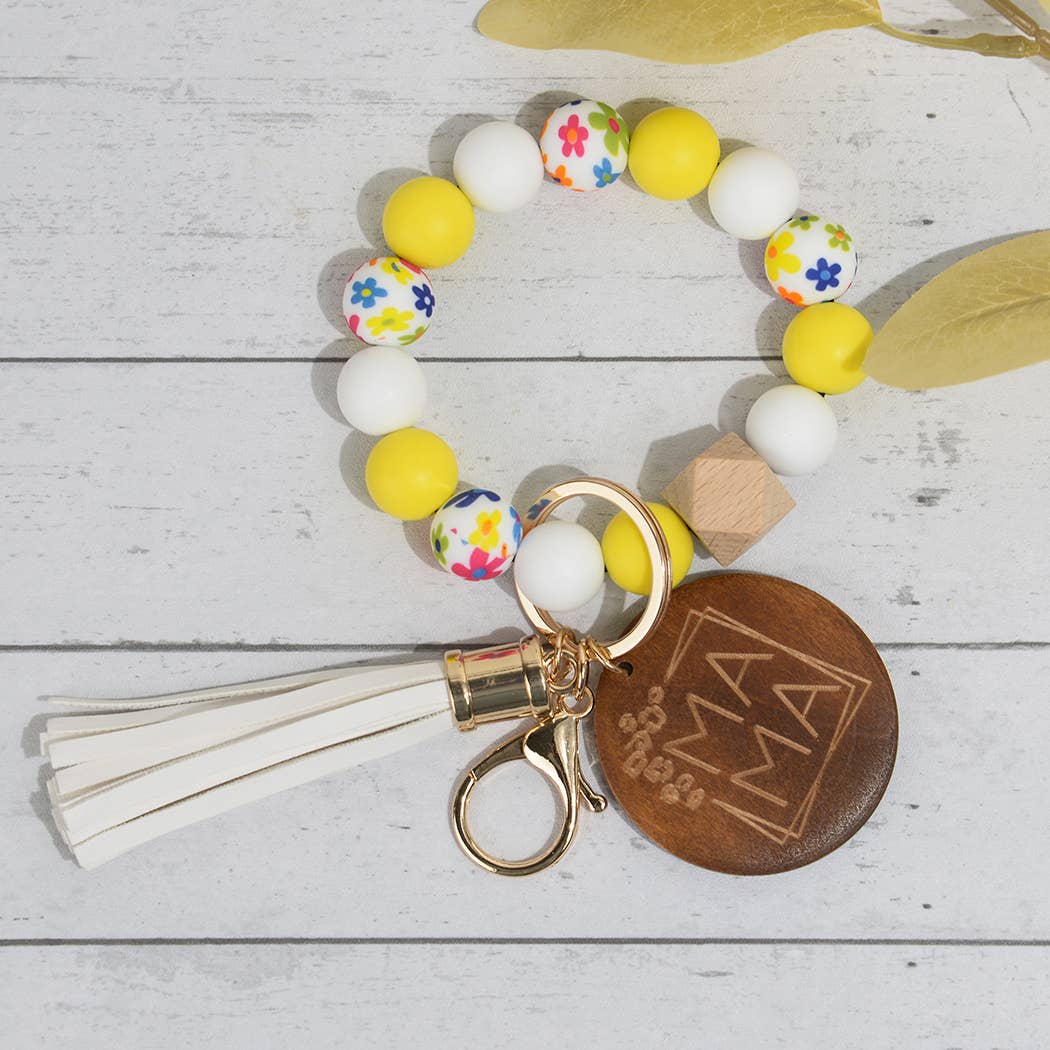 SoapElenGlen - Wholesale Keychain - Women's - Mama Silicone Bead Tassel Keychain, Mother’s Day Gift11