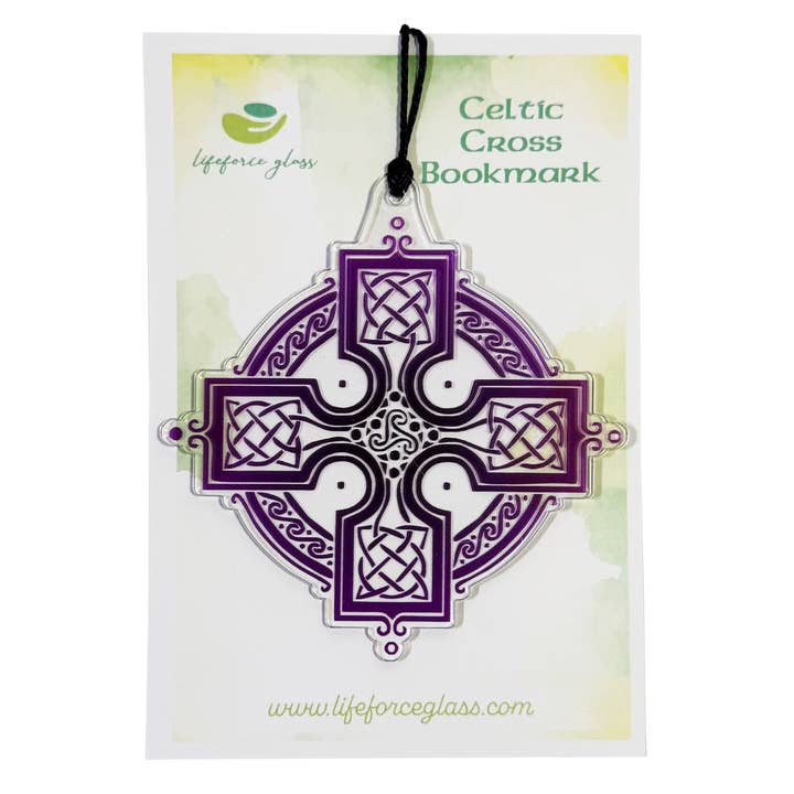 Lifeforce Glass, Inc. - Wholesale Bladwijzer - Acryl Keltisch Kruis Boekenlegger, Ierse Geschenken3