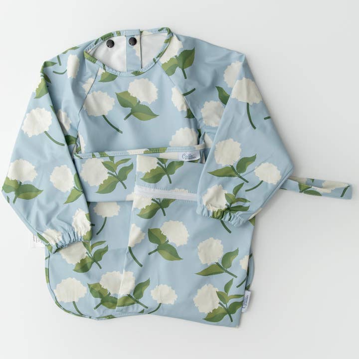 Calla & Friends - Wholesale Bib - Baby - The Grayson Long Sleeve Bib - Hydrangeas4