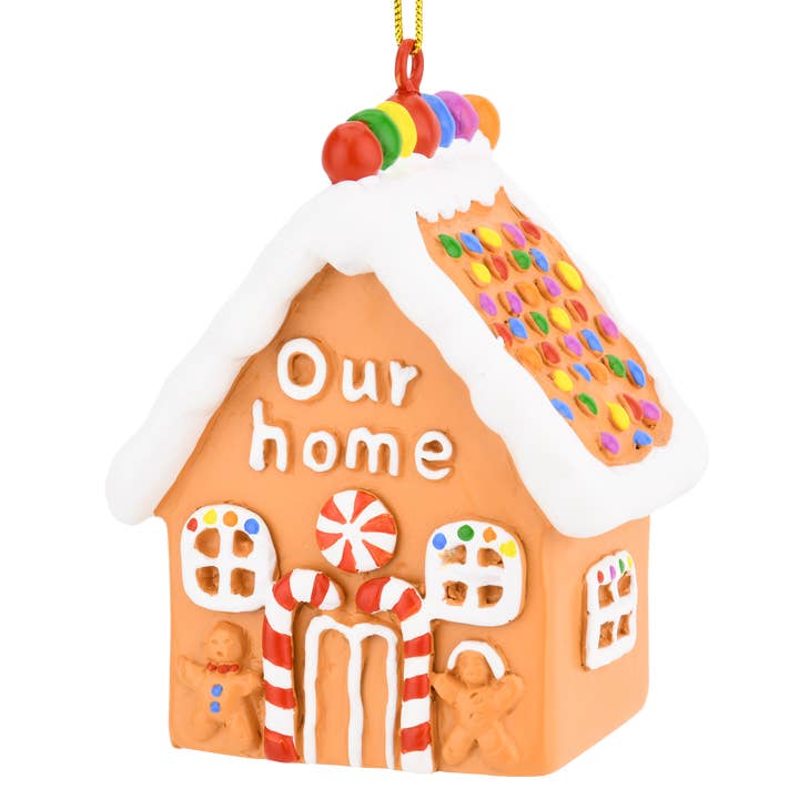 Cute Our Home Gingerbread House Christmas Ornament for wholesale by Tree Buddees