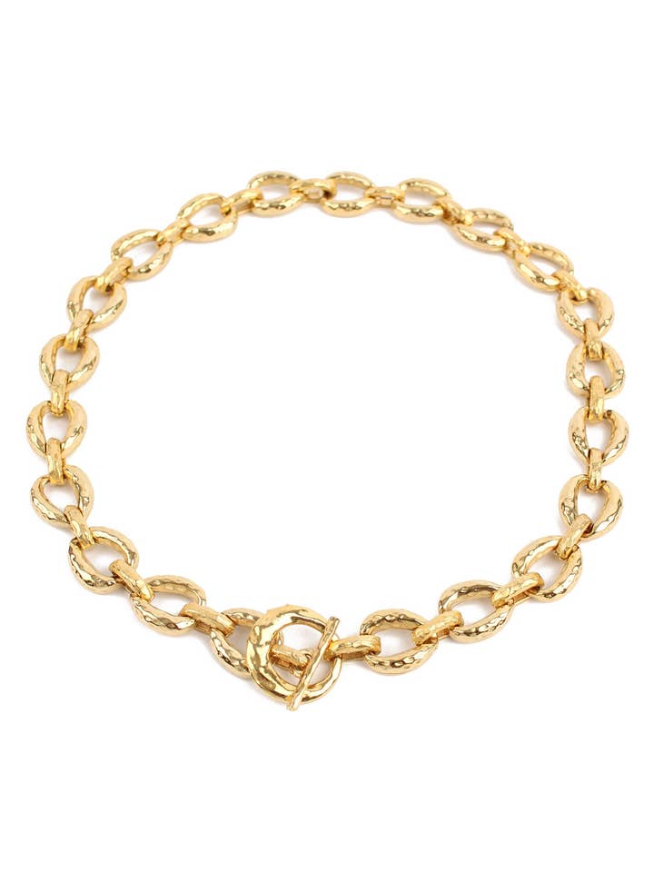 GOLD CHUNKY NECKLACE for wholesale by My Doris