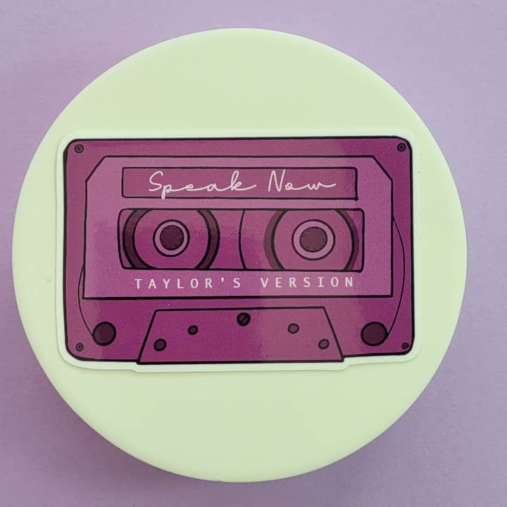 Danni Boden Designs - Wholesale Sticker - Speak Now Album Inspired Cassette Tape Sticker -Taylor Swift1