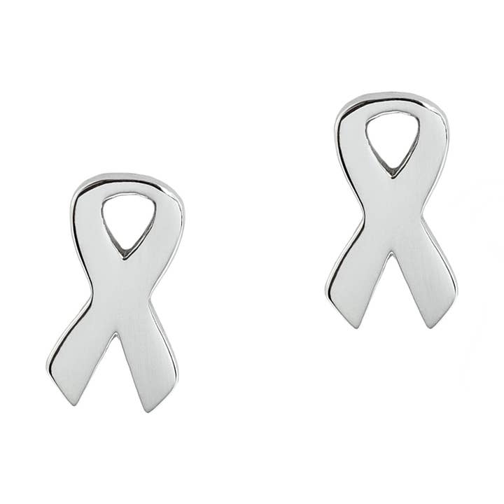 Cancer Awareness Ribbon Post Øreringe rustfrit stål for engroshandel hos Joyful Sentiments