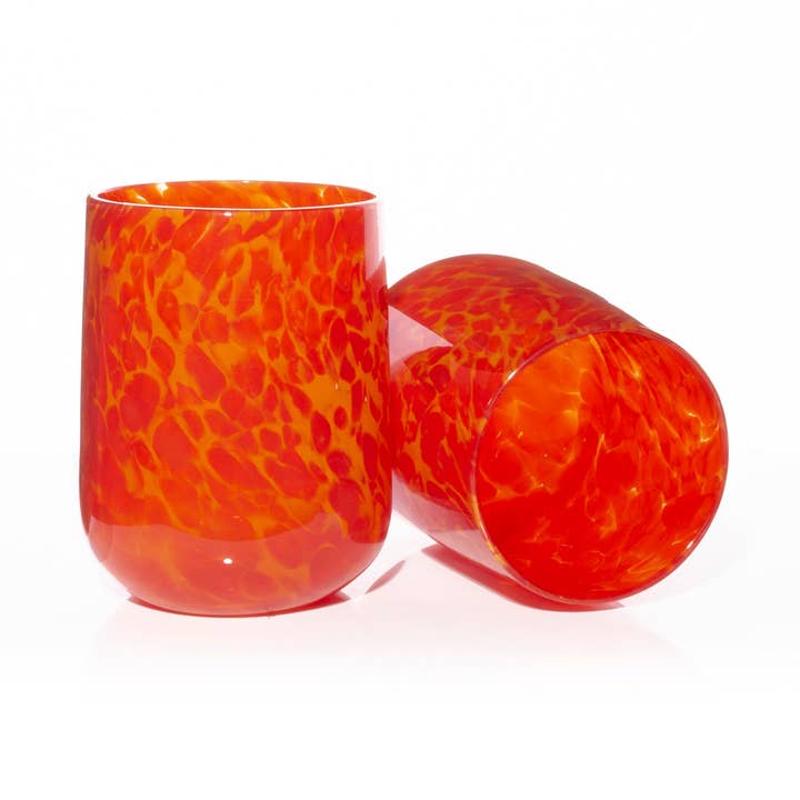 Stemless Wine Glass - Lava for wholesale by Clink Glassworks