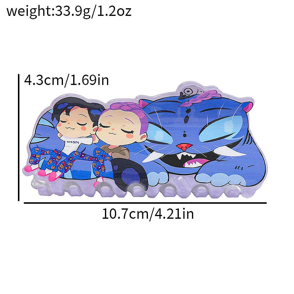 Little Trendy - Vente Pince à cheveux – enfant - Pince à cheveux en acrylique inspirée de la K-pop KDH6