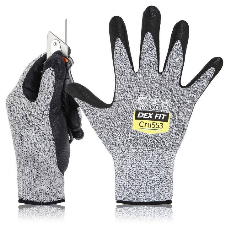 Dex Fit Level 5 Cut Resistant Gloves - Grey for wholesale by Muveen