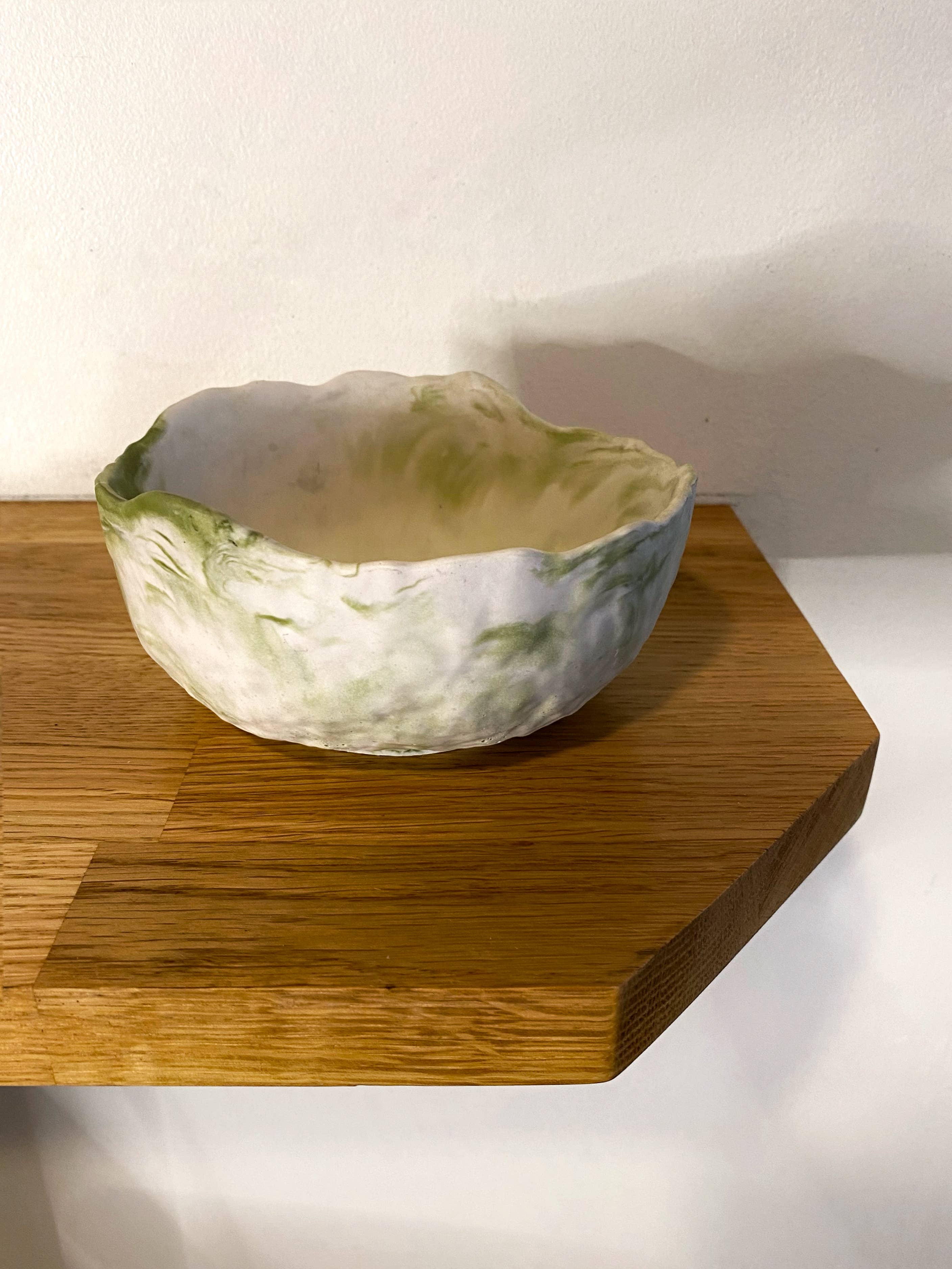 Mar(és)ine - Wholesale Decorative Plate/Dish/Bowl - Empty pocket bowl - "The Exotic" marbled color2