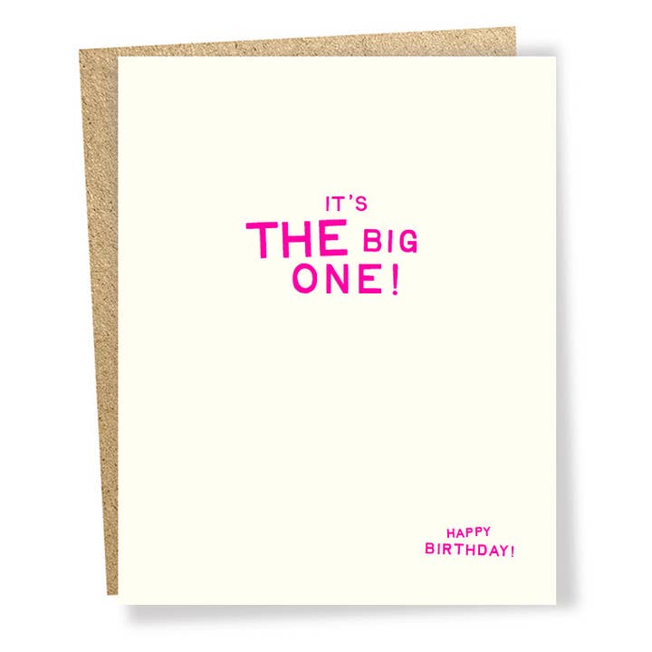 #2159: Big One Card for wholesale by Sapling Press