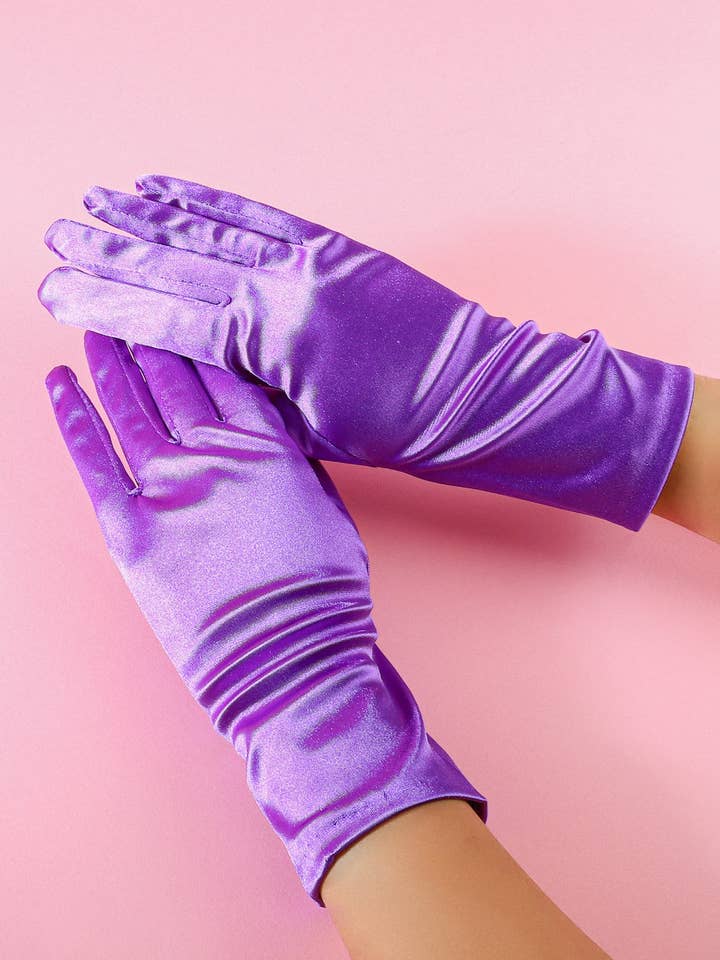Wrist Length Satin Women's Gloves for wholesale by SP Sophia Collection