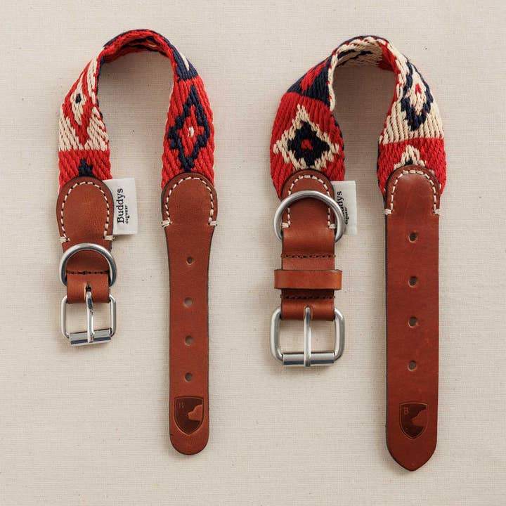 Buddys dogwear - Venta al por mayor Collar - Perros - Collar para perro Peruvian Petite Indian Red