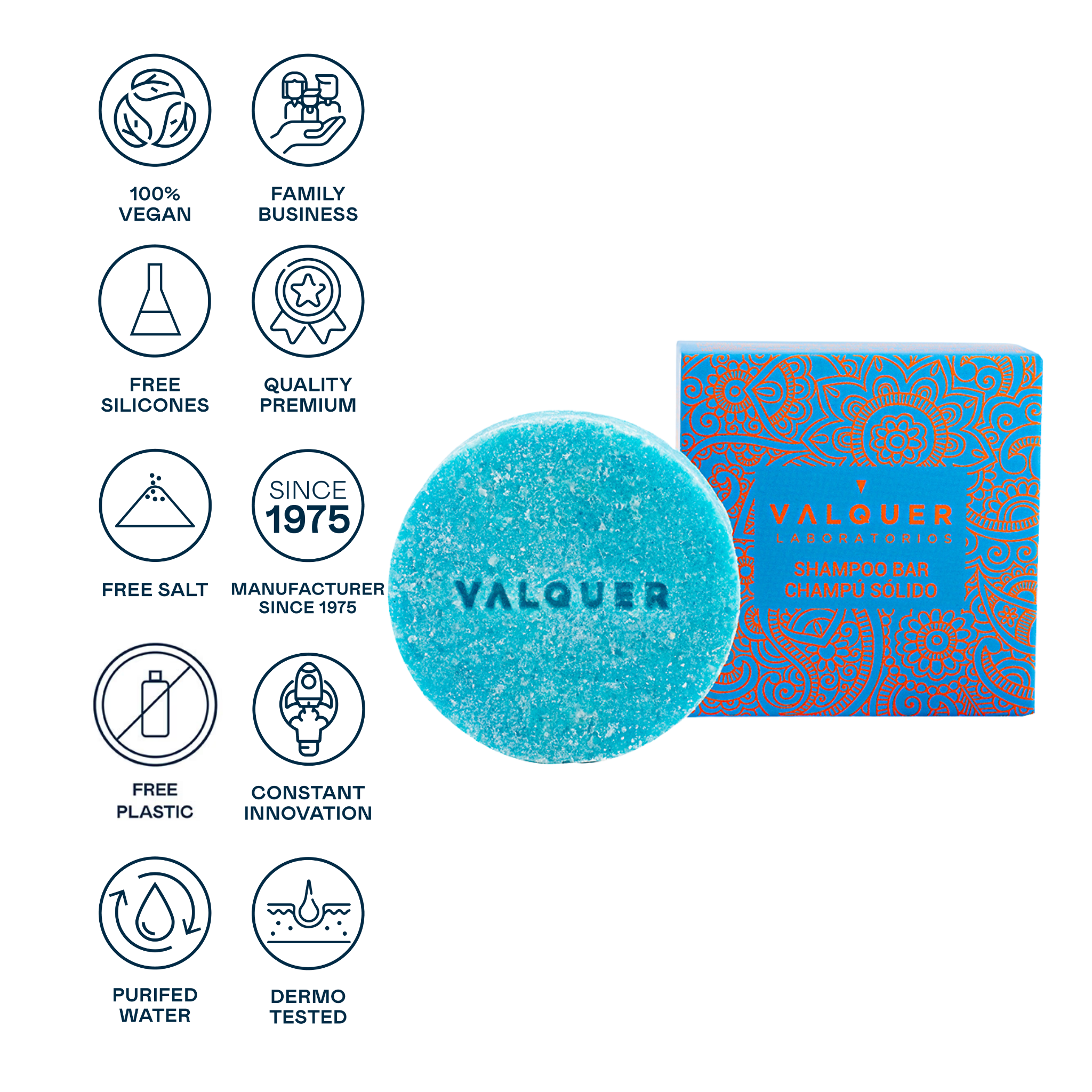 Valquer Laboratorios - Wholesale Shampoo Puck/Solid Shampoo - Sunrise Solid Shampoo (orange and papaya extract) - 50 g4