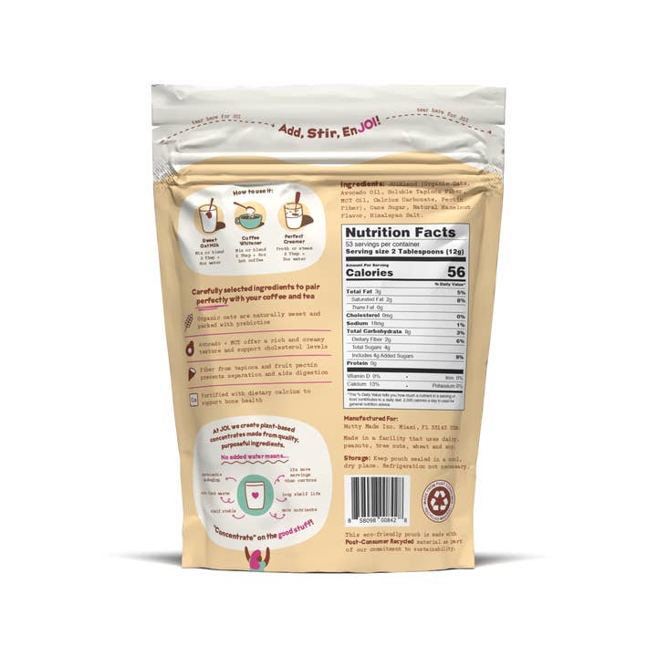 JOI - Wholesale Creamer - Oat Milk Creamer, Hazelnut2