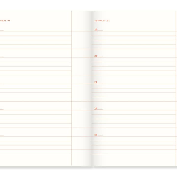 A-Journal Stationery - Wholesale Notebook - A-Journal One line a day - flow blue1