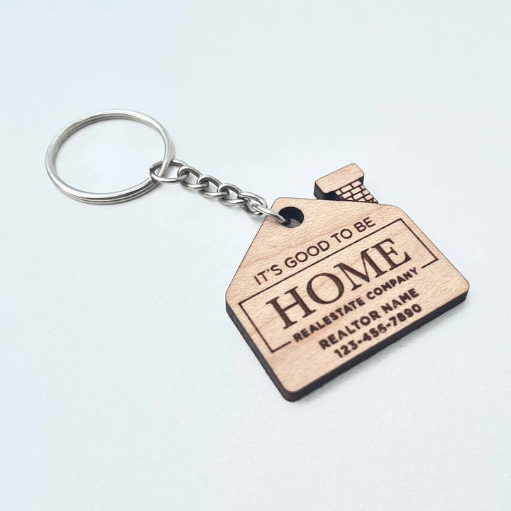 Ejendomsmægler nøglering til afslutningsgave for engroshandel hos Maranatha Shoppe LLC