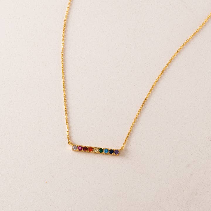 Collar de Orgullo Riot | Collar 2SLGBTQIA+ | Colgante CZ para venta al por mayor de Lover's Tempo Jewelry