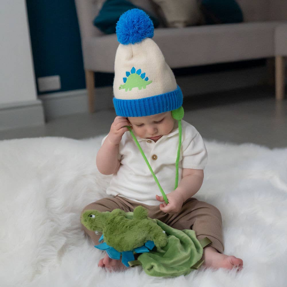 Ziggle Baby – wholesale Winter accessory set – kids – Dino Wooly Hat and Mittens3