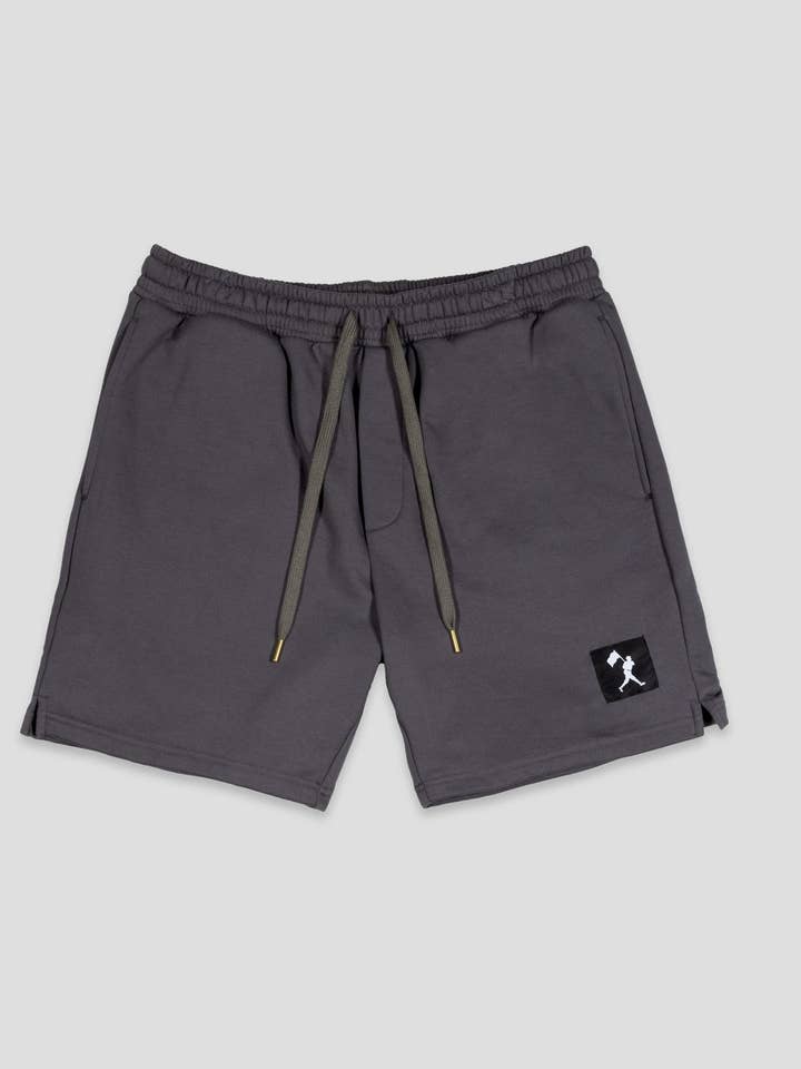 Play Hard Comfort Sweat Shorts - Charcoal for wholesale by Baseballism