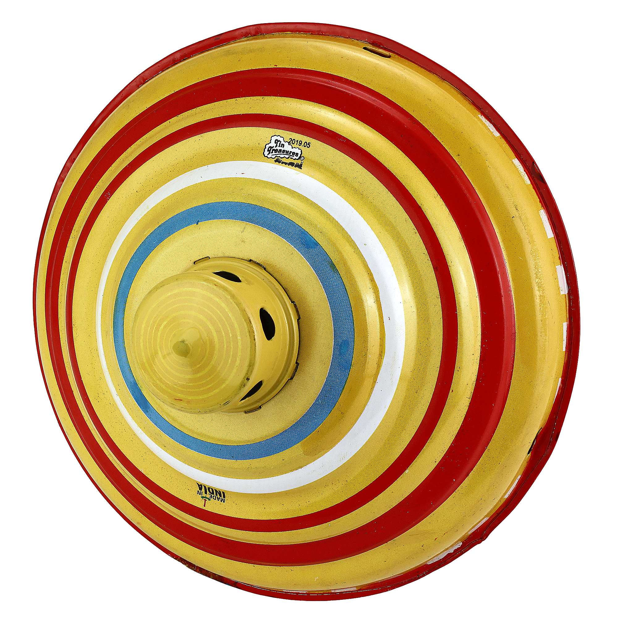 Tribal Trade GmbH - Wholesale Decorative Figurine - Tin toy gyro hum gyro pump gyro large yellow7