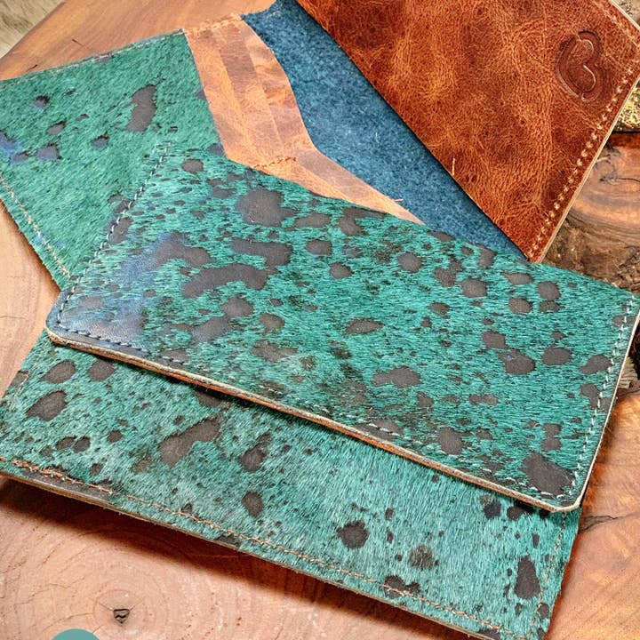 Cheekys Brand - Vente Portefeuille – femme - Le portefeuille en cuir Riley en texarkana Teal