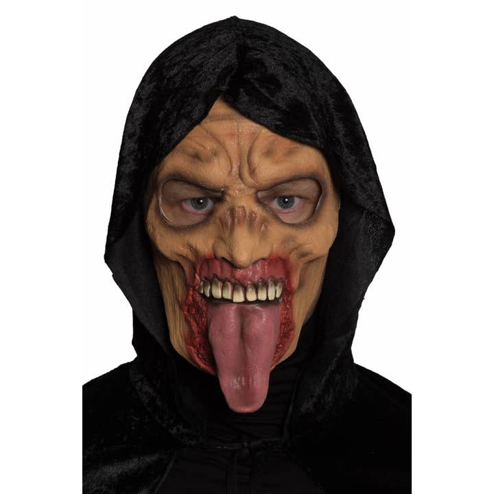 Partychimp - Wholesale Protective Face Mask/Shield - Face Mask - Zombie Tongue - Party Accessory