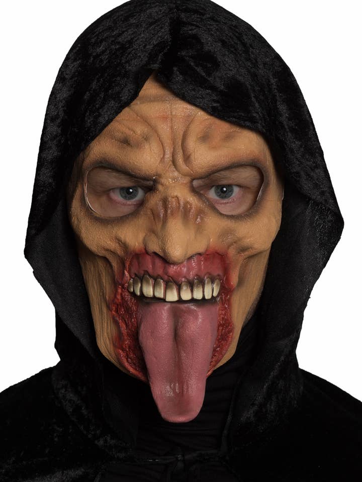 Ansiktsmask - Zombie Tongue - Party Tillbehör för wholesale av Partychimp