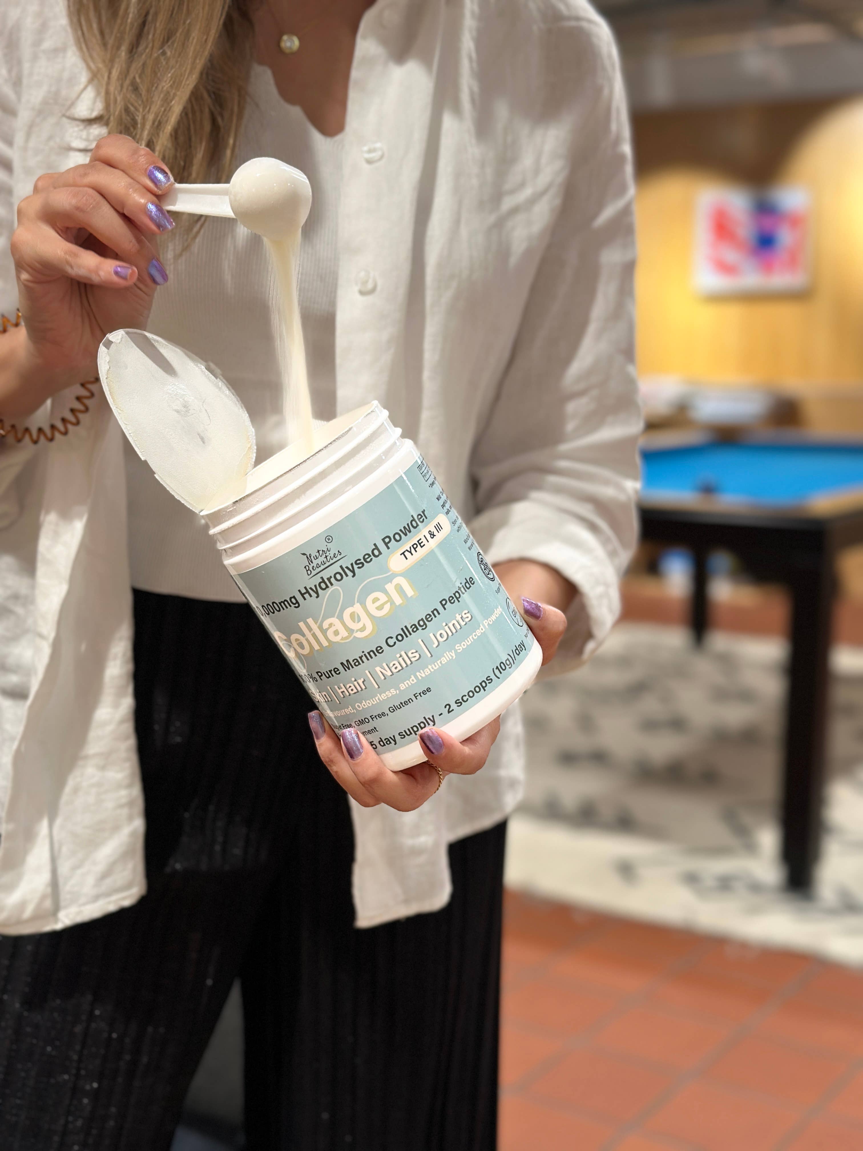 Nutri Beauties – wholesale Protein/superfood powder – NUTRI BEAUTIES Pure Marine Collagen Peptides Powder 10,000Mg7