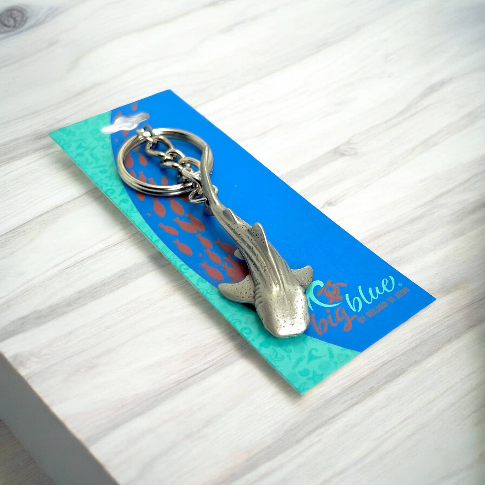 Big Blue by Roland St John - Wholesale Keychain - Unisex - Whale Shark Keychain, Shark Key Ring, Sea Life Keychain8