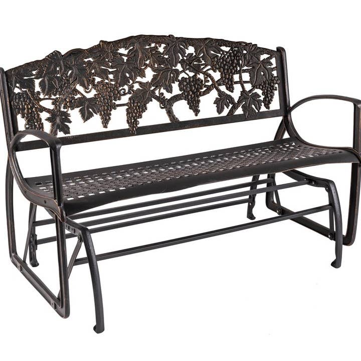 Vineyard Glider Bench for wholesale by Painted Sky Designs