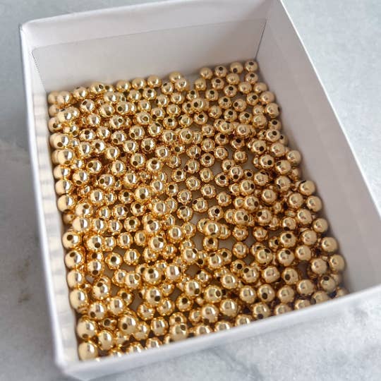 Js Wholesale Jewelry - Wholesale Beads - 14K Gold Filled Non Tarnish Spacer Beads,5mm Gold filled (