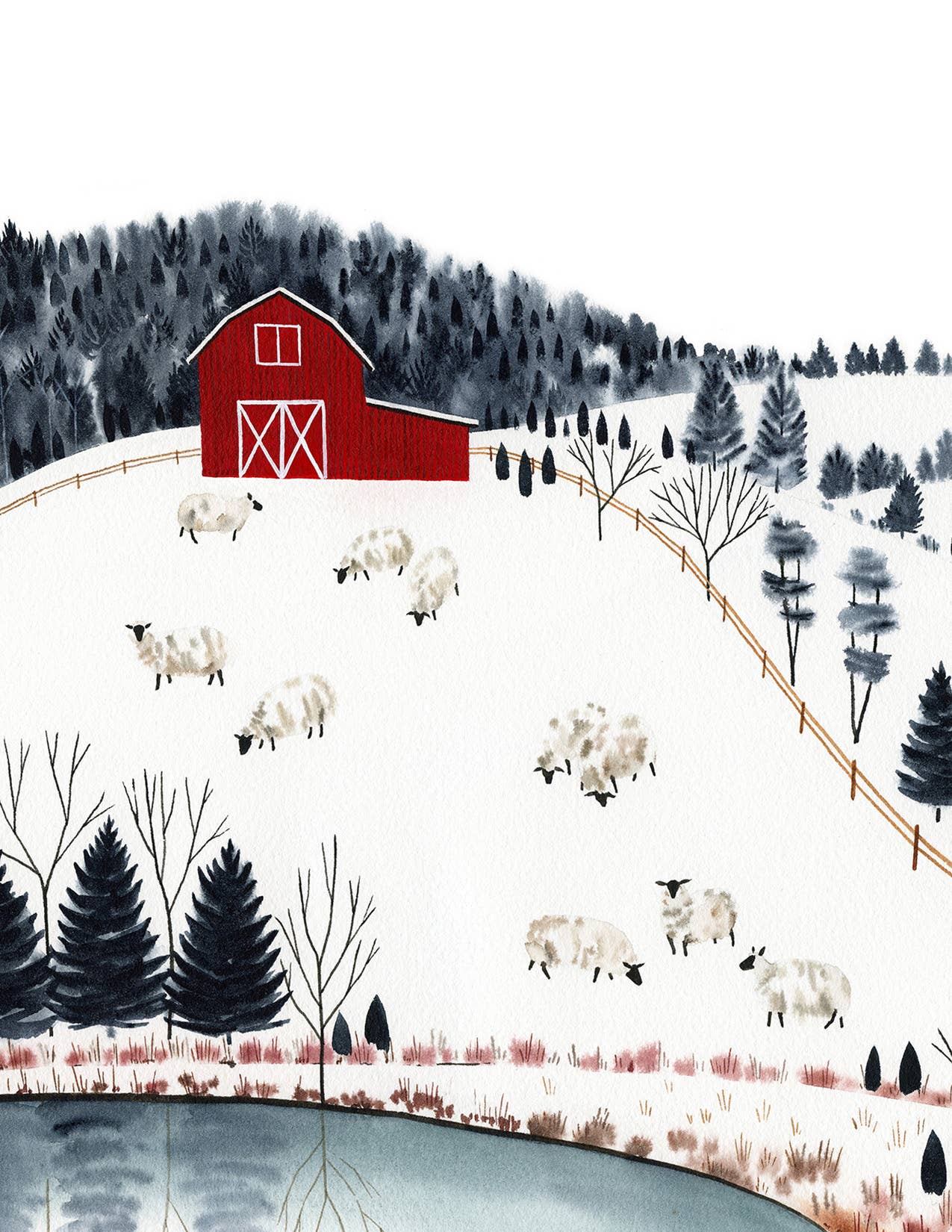 May We Fly - Wholesale Season's Greetings Card - Winter Flock Greeting Card1