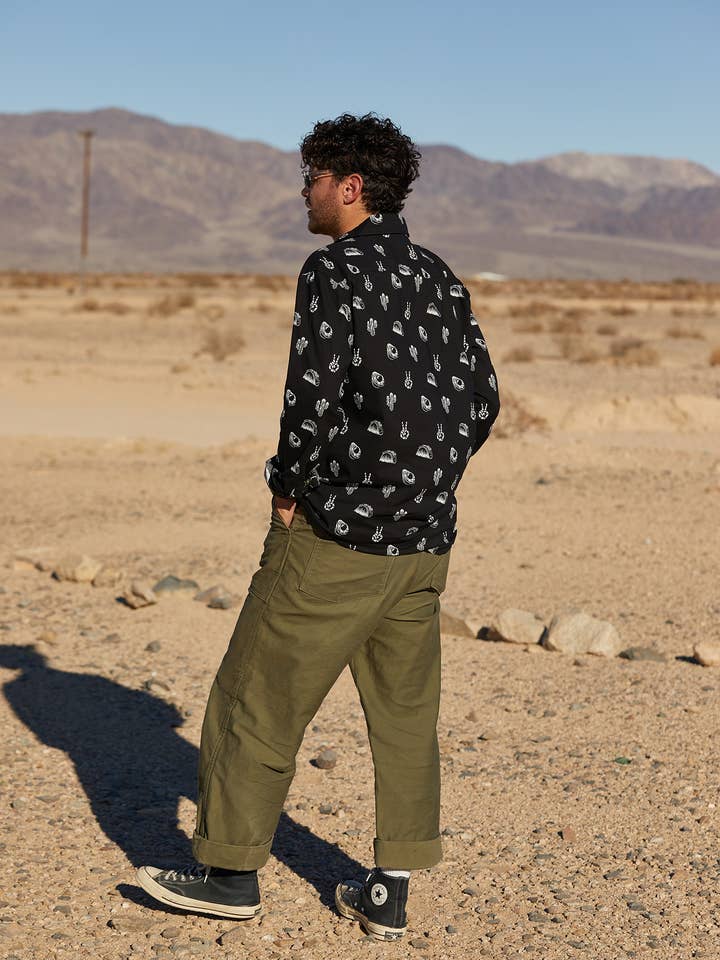 Pyknic – Großhandel Hemd mit Button-down-Kragen – Damen – No Problemo Langärmliges Taco-Kaktus-Avocadohemd mit Knöpfen2