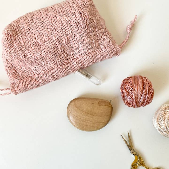 Flax & Twine - Wholesale Knitting/Crochet Supplies - Trellis Stitch Drawstring Bag Set Kit14