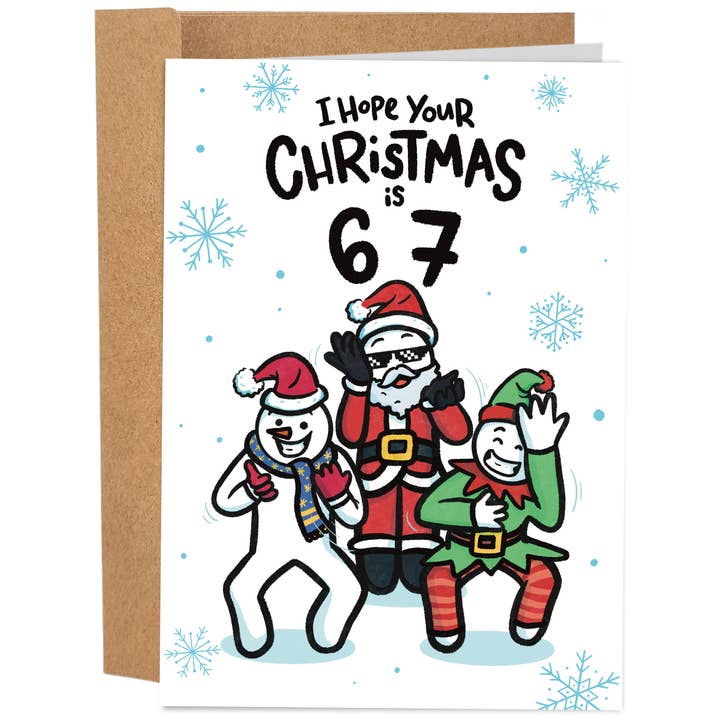 Christmas is 6 7 | Funny Christmas Card for wholesale by Sleazy Greetings