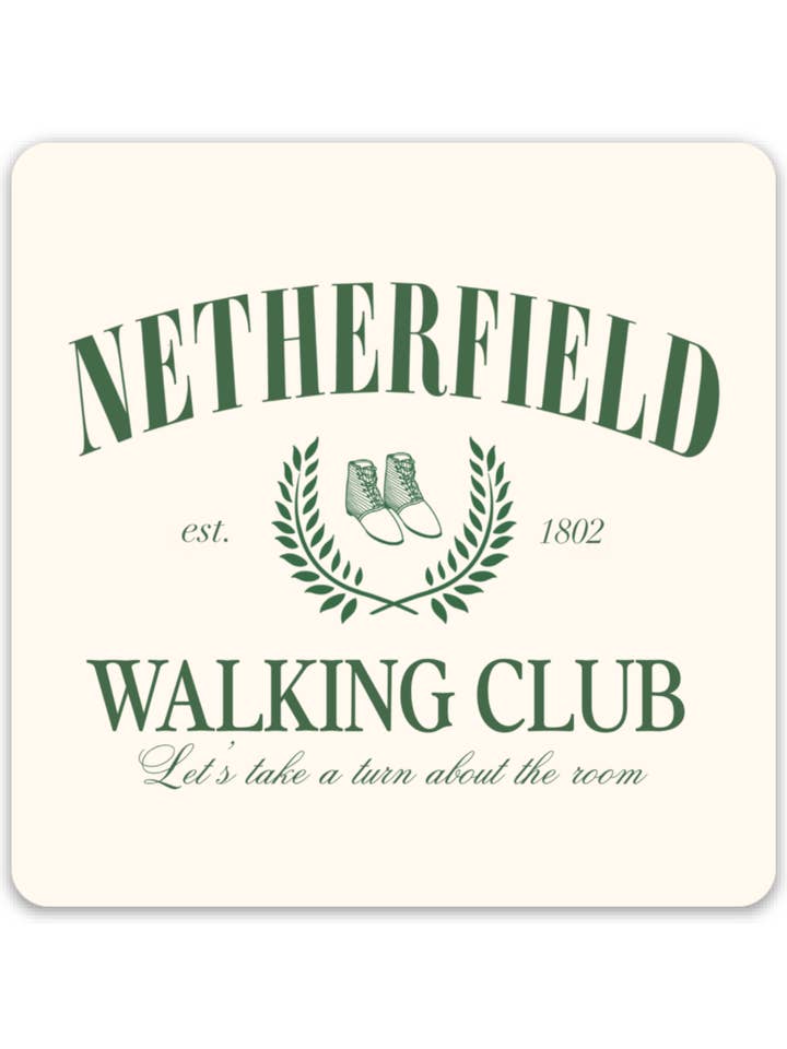 Netherfield Walking Club Sticker for wholesale by Inkwell Threads