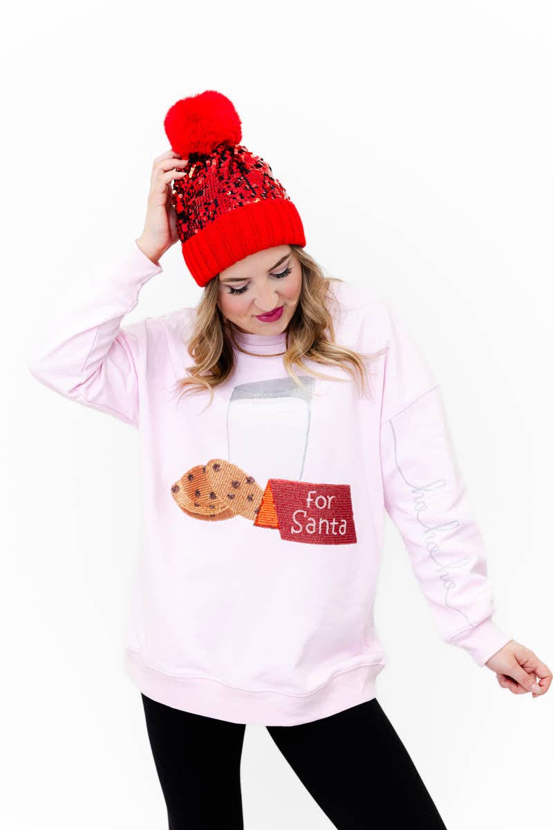 Whiskey Darling - Wholesale Graphic Sweatshirt - Women's - Dear Santa Sparkle Sweatshirt2
