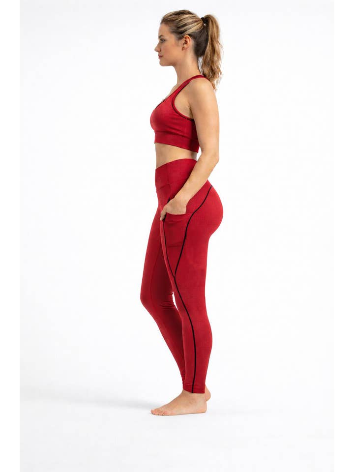 Color 5 – Großhandel Sportbekleidungsset – Damen – Sport-BH für aktive Kleidung mit Yogahose im Set mit kontrastfarbenem Rand10