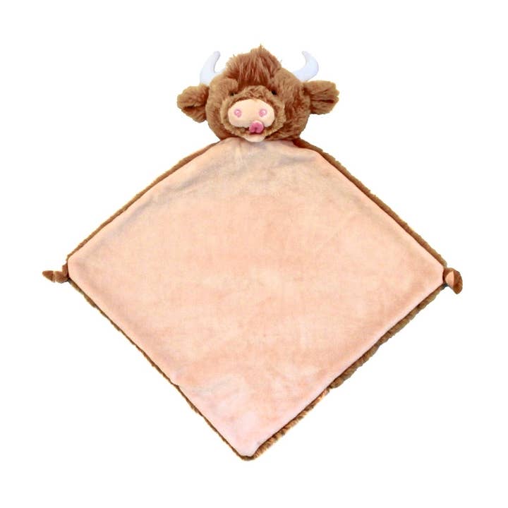 Cubbies EU - Wholesale Security/Cuddle Blanket - Baby - Highland Cow Blankie