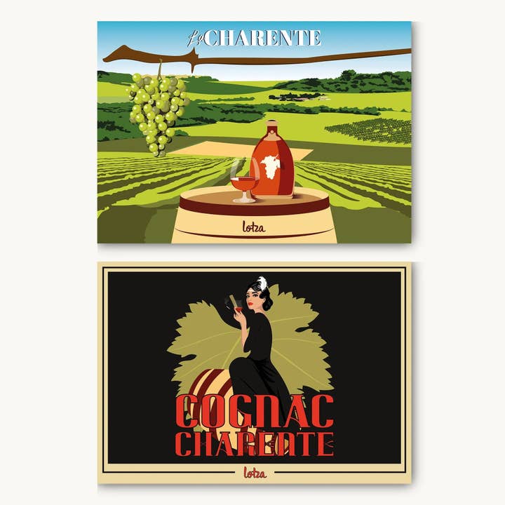 Wine and Cheese Menu Set / Cognac Crus Menu for wholesale by Lotza